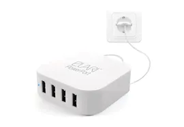 Сетевое зарядное устройство с 4 USB-портами Elari PowerPort Mini