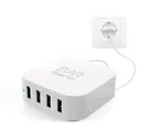 Elari Сетевое зарядное устройство PowerPort Mini White (4 USB-порта)