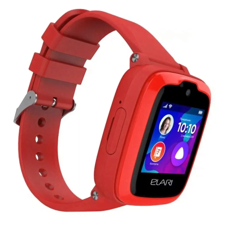 ELARI Детские умные часы ELARI KidPhone 4G Bubble красные носимый гаджет-3