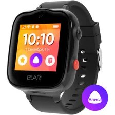 Детские умные часы ELARI KIDPHONE 4G BUBBLE черные EL7035