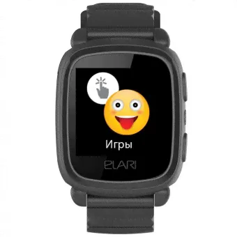 Умные часы для детей Elari KidPhone 2, черные-0