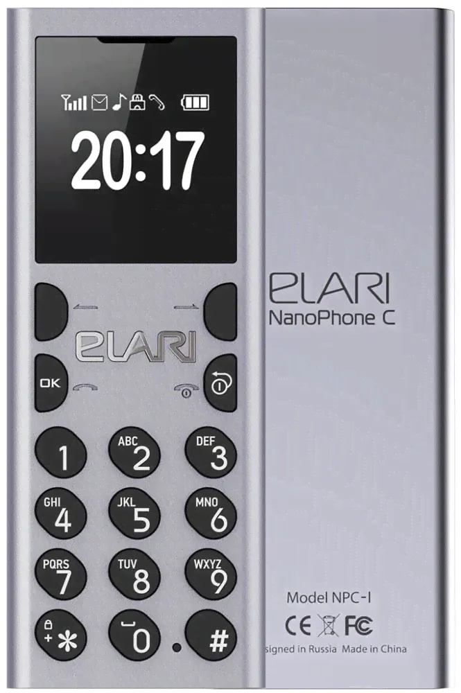 ELARI Мобильный телефон Elari NanoPhone C, серебристый